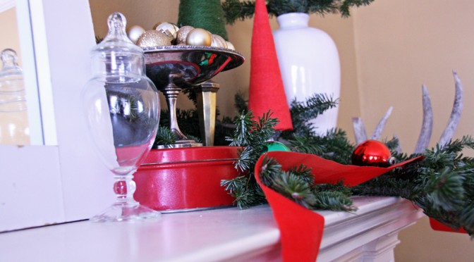 Christmas Mantle 2013 | redleafstyle.com
